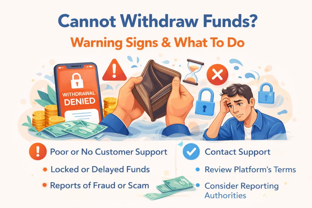 Cannot Withdraw Funds? Warning Signs & What To Do
